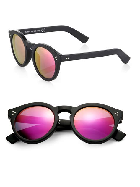 women's sunglasses reflective round